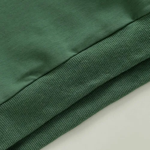 Vista 70 de Sudadera unisex de algodón de color sólido para bebé, camiseta de manga larga con cuello redondo