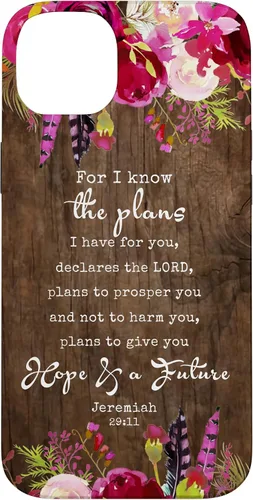 Vista 15 de for I Know The Plans I Have for You - Funda cristiana para iPhone 17 de Jeremías 29:11