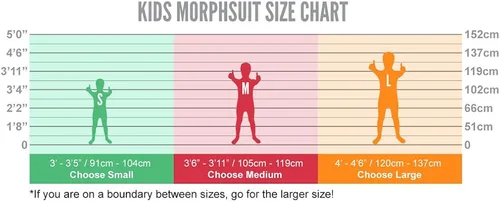 Vista 4 de Morphsuits - Disfraz de cuadros para niños, color blanco y negro