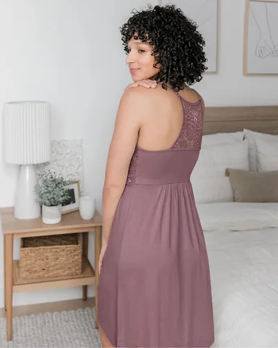 Vista 6 de The Lucille Clipdown camisón de lencería de maternidad