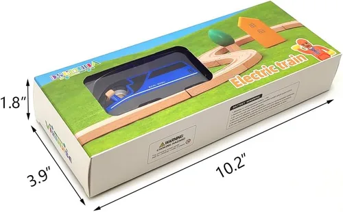 Vista 6 de DSHMIXIA Tren a Pilas para Conjunto de Pistas de Tren de Madera, Juguetes para Niños Pequeños de 3, 4, 5 Años, Niños, Acoplamientos Magnéticos
