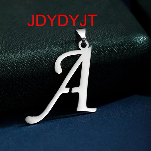 Vista 3 de Dijes Conectores de Acero Inoxidable con Letra Inicial Colgantes del Alfabeto Manualidades DIY para Hacer Joyas Collares Pulseras Llavero