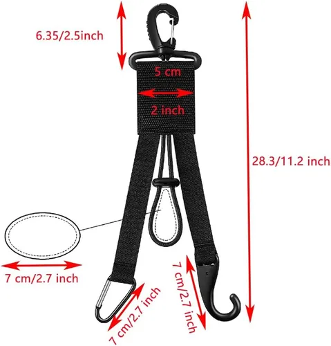 Vista 2 de YELAIYEHAO Organizador 3 en 1 – Percha de equipo de béisbol y sóftbol con soporte para bate, clip para guantes, gancho para casco, bolsa de cerca
