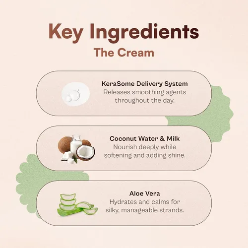 Vista 2 de Nunzio Saviano The Cream - 4.0 fl oz Crema antiencrespamiento para cabello rizado, ondulado y encrespado Crema suavizante ligera con agua
