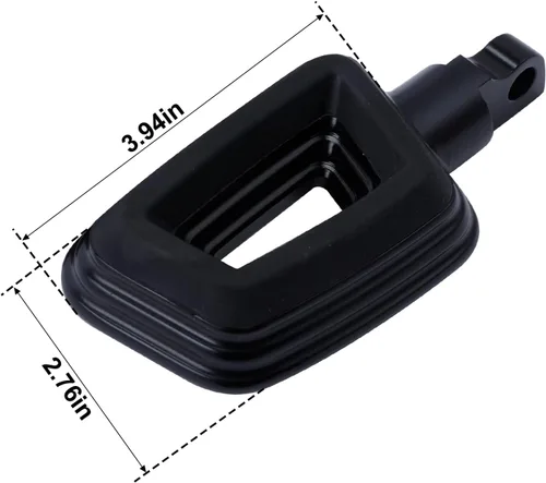 Vista 8 de TCT-MOTORPARTS Estriberas de estilo de montaje macho negro para Harley Touring Street Glide Softail