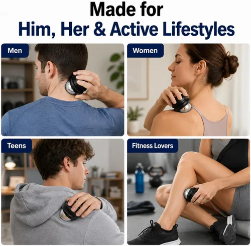 Vista 5 de Flyfan Bola Giratoria para Masaje en Frío - Regalos para Relleno de Calcetas para Hombres, Mujeres, Adolescentes, Niños, Se Mantiene Fría durante 6