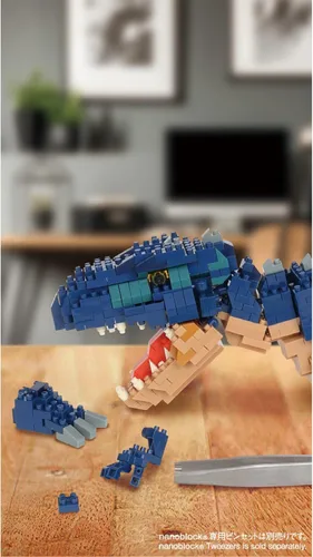Vista 14 de nanoblock - Dinosaurs - Dinosaurio Deluxe Edition Giganotosaurus, kit de construcción de la serie Advanced Hobby