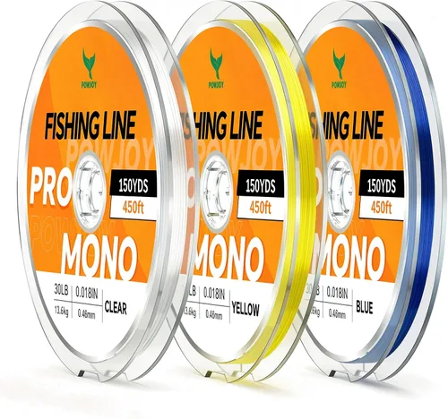 Vista 13 de Monofilament Fishing Line, Invisible Nylon Wire, Knot Guide Cards Transparente