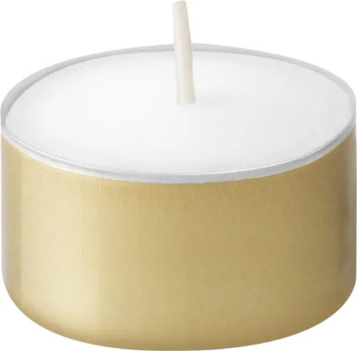 Vista 6 de BOLSIUS Velas doradas de té – 100 unidades, velas de té de larga duración sin perfume con mechas de algodón y 8 horas de combustión – Velas de té