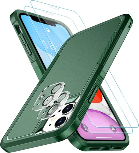 Vista 9 de SPIDERCASE Funda a prueba de golpes para iPhone 11, [protección contra caídas de grado militar de 10 pies], con 2 piezas