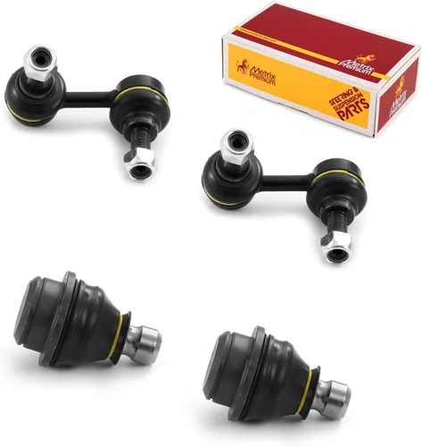 Vista 52 de Metrix Premium Chassis Parts - Juego de 4 piezas de articulación de rótula superior y barra estabilizadora delantera para Ford Ranger RWD 1998-2011