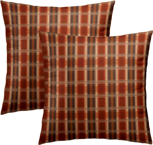 Vista 31 de Fundas de almohada marrón leopardo - 2 piezas Funda de almohada de guepardo 18x18 pulgadas Fundas de almohada de algodón con estampado de animales