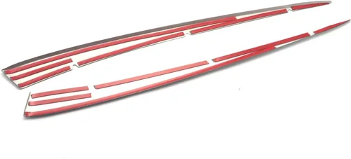 Vista 3 de x xotic tech Rejilla frontal para capó central con diseño de rayas, acero inoxidable cromado, compatible con Camry SE XSE 2018-2024