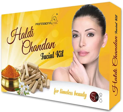 Vista 3 de BlueQueen Haldi Chandan - Kit facial de belleza, adecuado para todas las edades, todo tipo de solución para la piel, el mejor kit facial