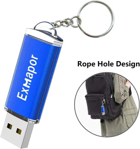 Vista 2 de Unidad flash USB 1GB 5PCS Exmapor Memory Stick Bulk Storage Pen Drive con indicador LED