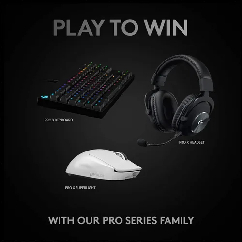 Vista 9 de Logitech G PRO X SUPERLIGHT - Mouse inalámbrico para juegos, ultraligero, sensor HERO 25K, 25,600 DPI, 5 botones programables, larga duración