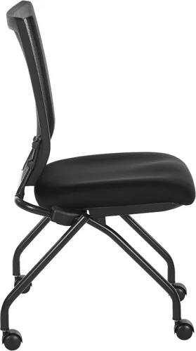 Vista 8 de Office Star 693 Series ProGrid - Sillas de oficina ergonómicas plegables con respaldo de malla con asiento acolchado grueso FreeFlex, sin brazos