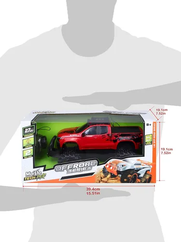 Vista 8 de Maisto Tech R/C Escala 1:16 2.4 GHz Off Road 2019 Chevrolet Silverado, Rojo