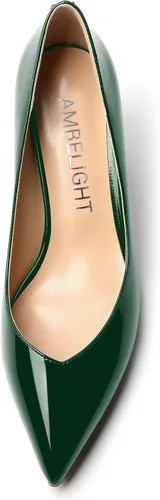 Vista 3 de Zapatos de tacón medio para mujer con puntera puntiaguda y puntera puntiaguda de 2.5 pulgadas