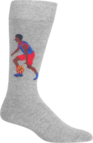 Vista 18 de Hot Sox Calcetines deportivos y atléticos divertidos para hombre, paquete de 1 par, regalos de moda novedosos y divertidos Por encima del par