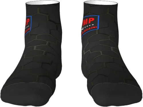 Vista 2 de GDJF Trump 2024 Save America Again Ankle Socks Winter Low Cut Sports Warm Comfort Breathable Casual Socks For Mens And Womens (2)