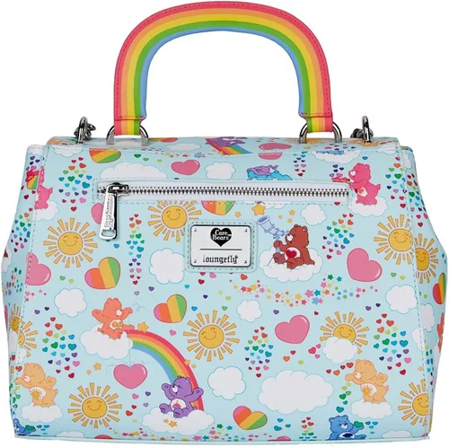 Vista 4 de Loungefly Care Bears - Bolso cruzado con asa arcoíris multicolor, Color múltiple, Bolso bandolera
