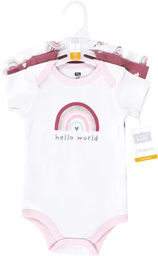 Vista 485 de Hudson Baby baby-girls Cotton Bodysuits 3-pack