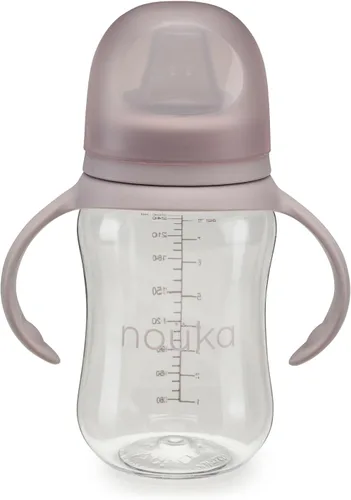 Vista 2 de Nouka Soft Spout Tritan - Vaso para sorber A prueba de fugas y fácil agarre Asas extraíbles Bloom
