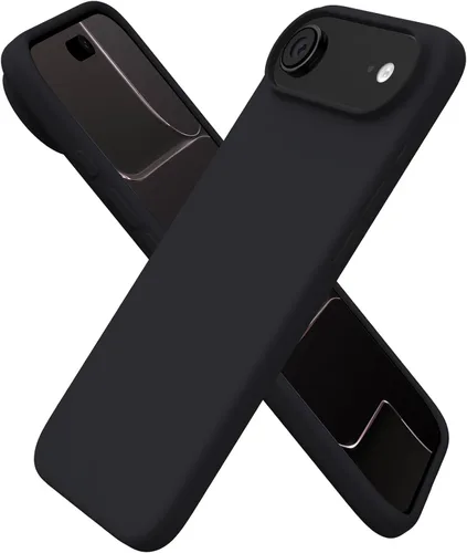 Vista 22 de ORNARTO Funda para iPhone Air de 6.5 pulgadas, silicona líquida delgada de 3 capas de goma de gel suave a prueba de golpes con forro de microfibra