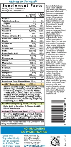 Vista 2 de Eniva Vibe Fruit & Veggie Full Spectrum Daily Liquid Multi Vitamina Minerales y Omega 3s Combo Pack