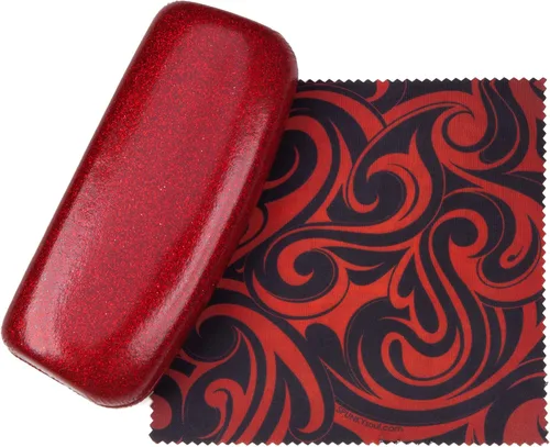 Vista 13 de La original e impresionante caja de gafas de concha dura, para mujer, de Spunky Soul Recubierto por un suave brillo Paño de limpieza