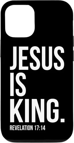 Vista 28 de Jesus is King Bible Scripture Quote Christian Case for iPhone 17