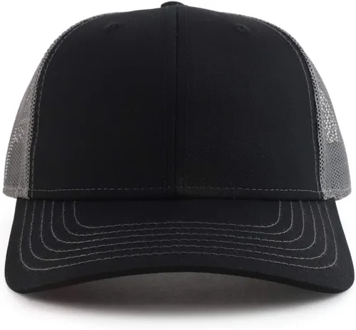 Vista 2 de Gorra de béisbol extragrande XXL de perfil bajo con malla en dos tonos
