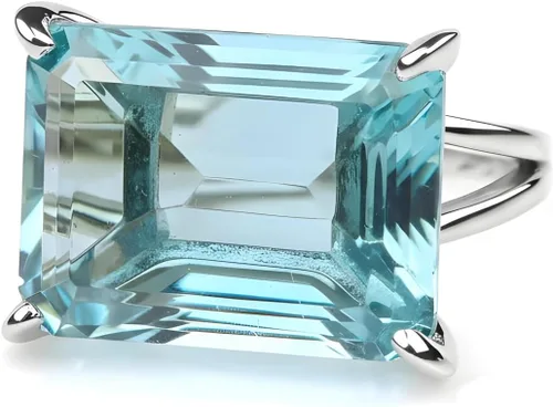 Vista 5 de Fashion Rings - London Blue Topaz Ring in 14k Gold Filled - Brilliant Birthstone, Topaz Handmade Jewelry - with Jewelry Box