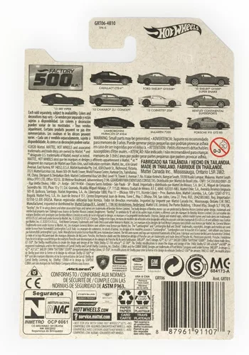 Vista 2 de Hot Wheels Corvette Z06 '12, [blanco] Factory 500 5/10