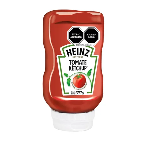 Vista 6 de Heinz Kétchup de tomate (botella de 14 oz/396.89 g)