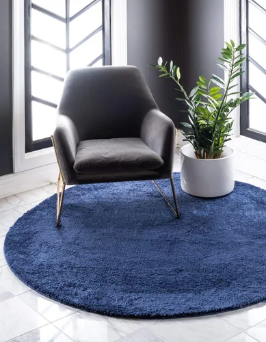 Vista 57 de Unique Loom Colección Solo - Alfombra Calabasas (7' 10" x 10' Rectangular, Azul Claro)