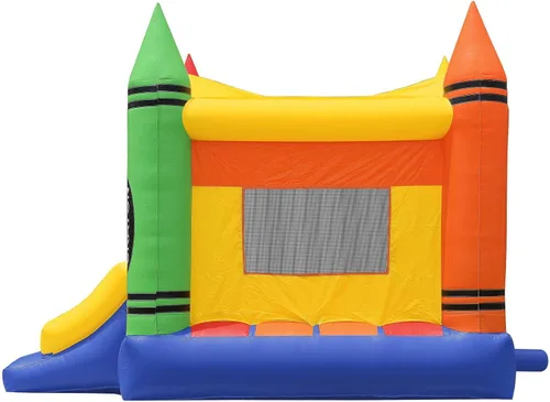 Vista 4 de Casa inflable de saltar de alta calidad creyón rebotante de grado comercial con soplador.