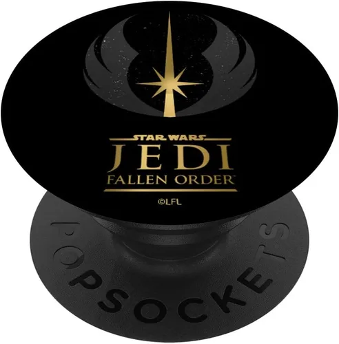 Vista 6 de Star Wars Jedi: Fallen Order Golden Logo PopSockets MagSafe PopGrip para iPhone