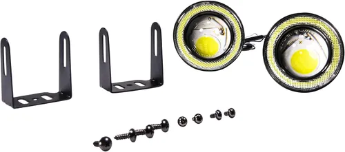 Vista 2 de BLINGLIGHTS Kit de lámpara de conducción de luz antiniebla LED Xtra redonda de 3 pulgadas