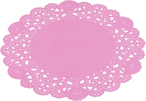 Vista 78 de Restaurantware Pastry Tek Blondas de Encaje de 4 x 4 Pulgadas 100 Vajilla Decorativa - Blondas de Mesa Desechables Redondas de Papel Negro
