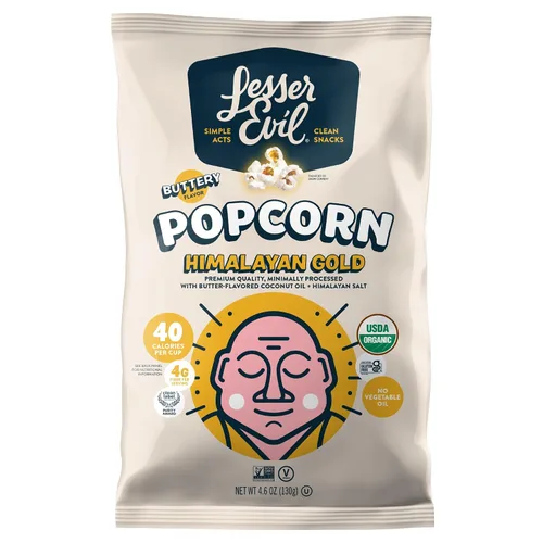 Vista 22 de LesserEvil Palomitas de maíz orgánicas "Avocado-licious", exclusivo de Amazon, calidad premium, mínimamente procesado, sin aceite vegetal, 4.6