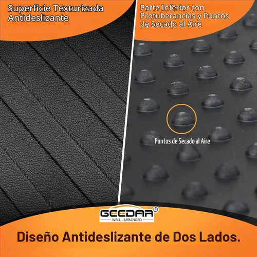 Vista 5 de GEEDAR Alfombrilla de Goma para Cama de Servicio Pesado para Chevy Silverado/GMC Sierra 1500 2019-2026, Accesorios para Cama de Vehículo de 5'8