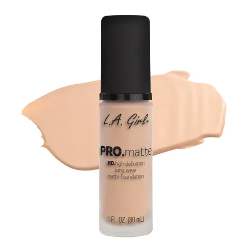 Vista 17 de L.A. Girl PRO.Matte Foundation, Sand GLM678 (Paquete de 2)
