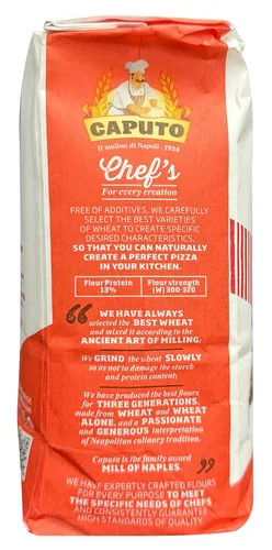 Vista 6 de Harina Antimo Caputo Chefs 2.2 LB (Paquete de 2) - Italian Double Zero 00 - Trigo Suave para Masa de Pizza, Pan y Pasta