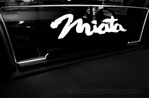 Vista 4 de Windrestrictor – Deflector de viento Miata NC para convertibles Compatible con 2006-2015 Controla el flujo de aire de la contracorriente Paseo