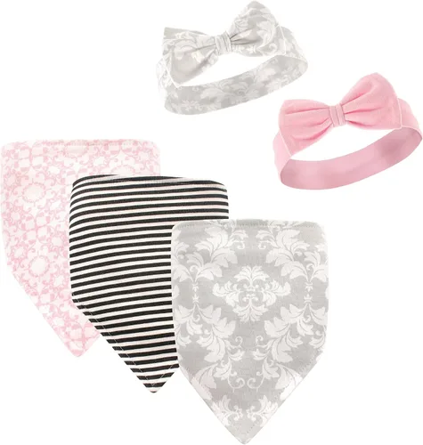 Vista 19 de Hudson Baby Conjunto de babero y diadema de algodón unisex para bebé Leopard Mamas Mini