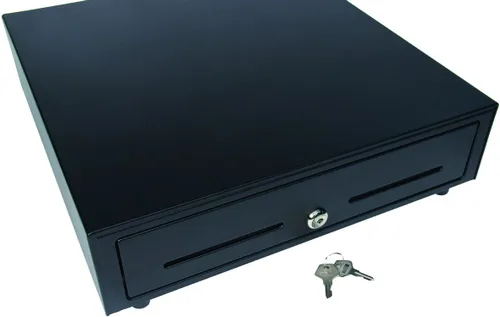 Vista 9 de Star Micronics 37965600 modelo CD3-1616BK58-S2 cajón de efectivo, 16" x 16", con 5 compartimientos para billetes y 8 para monedas más 2 ranuras