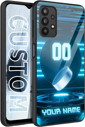 Vista 10 de Personalized Ice Hockey vs Name Number US Flag Decor Rubber Cover Phone Case for Galaxy America Fire