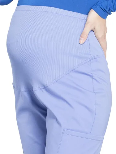 Vista 3 de Cherokee Pantalones de maternidad para mujer, ropa de trabajo profesional suave elástico WW220